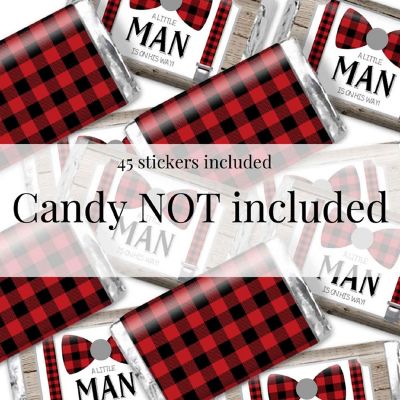 AmandaCreation Little Man Mini Candybar Wrappers 45pc. Image 1