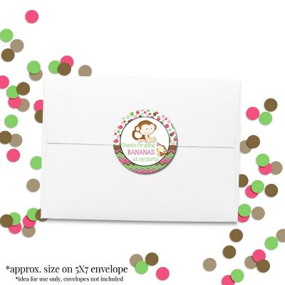 AmandaCreation Little Monkey Envelope Seals 40pc. Image 3