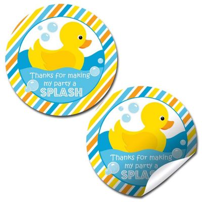 AmandaCreation Little Rubber Duckie Envelope Seals 40pc. Image 1