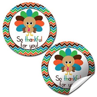 AmandaCreation Little Turkey Boy Envelope Seals 40pc. Image 1