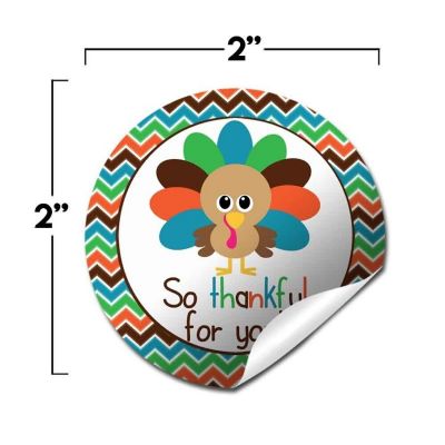 AmandaCreation Little Turkey Boy Envelope Seals 40pc. Image 2