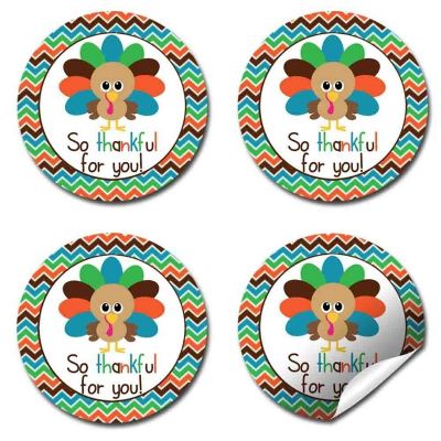 AmandaCreation Little Turkey Boy Envelope Seals 40pc. Image 3