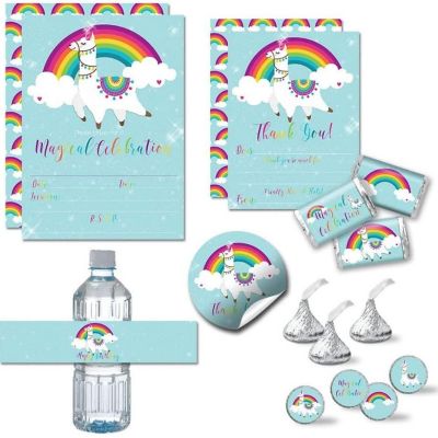 AmandaCreation Llama Unicorn Party Bundle 381pc. Image 1