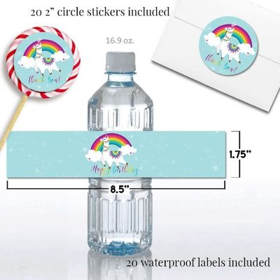 AmandaCreation Llama Unicorn Party Bundle 381pc. Image 3