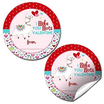AmandaCreation Llamas in Love Envelope Seals 40pc. Image 1