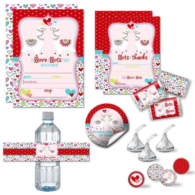 AmandaCreation Llamas in Love Party Bundle 381pc. Image 1