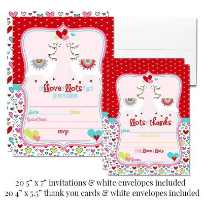 AmandaCreation Llamas in Love Party Bundle 381pc. Image 2