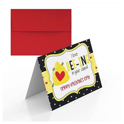 AmandaCreation Love Bee-ing In Your Class Greeting Card 2pc. Image 1