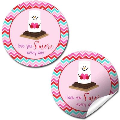 AmandaCreation Love You S'more Envelope Seals 40pc. Image 1