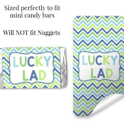 AmandaCreation Lucky Lad First Mini Candybar Wrappers 45pc. Image 3