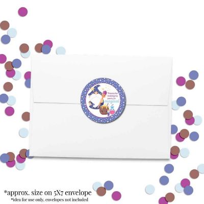 AmandaCreation Magical Cute Wizard Envelope Seals 40pc. Image 3