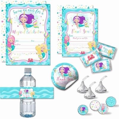 AmandaCreation Magical Mermaid Unicorn Party Bundle 381pc. Image 1