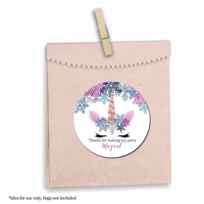 AmandaCreation Magical Unicorn Birthday Stickers 40pcs. Image 1
