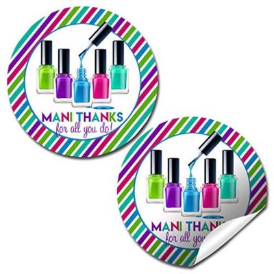 AmandaCreation Mani Thanks Stickers 40pcs. Image 1