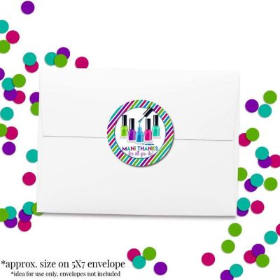AmandaCreation Mani Thanks Stickers 40pcs. Image 1