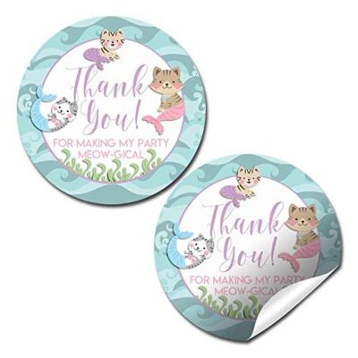 AmandaCreation Meowmaids Envelope Seals 40pc. Image 1
