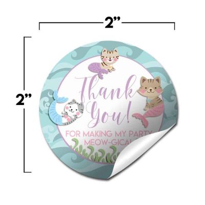 AmandaCreation Meowmaids Envelope Seals 40pc. Image 1