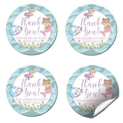 AmandaCreation Meowmaids Envelope Seals 40pc. Image 3