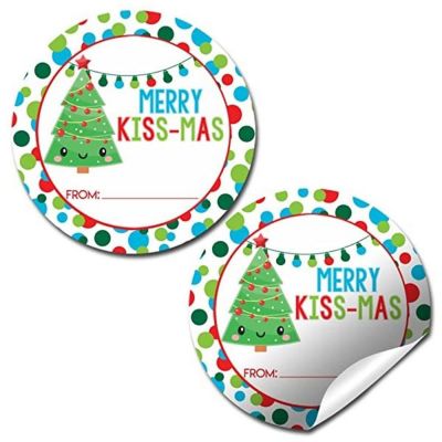 AmandaCreation Merry Kiss-mas Gift Tag 40pc. Image 1