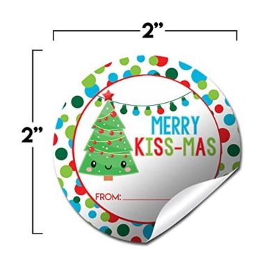 AmandaCreation Merry Kiss-mas Gift Tag 40pc. Image 1