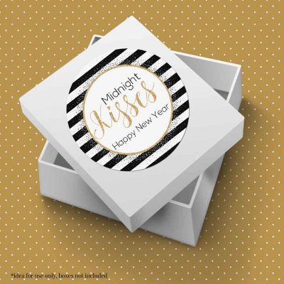 AmandaCreation Midnight Kisses Envelope Seals 40pc. Image 3