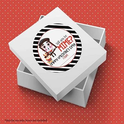 AmandaCreation Mime Valentine Envelope Seals 40pc. Image 2