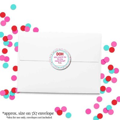 AmandaCreation Mini Play Doh Valentine Envelope Seals 40pc. Image 3