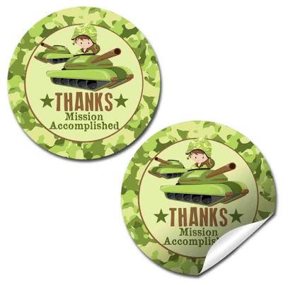 AmandaCreation Mission Accomplished Envelope Seals 40pc. Image 1