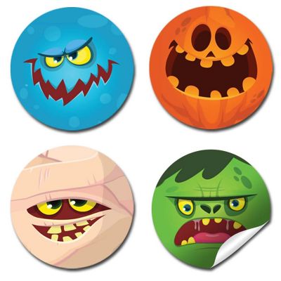 AmandaCreation Monster Bash Kiss Stickers 324pc. Image 2