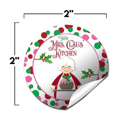 AmandaCreation Mrs. Claus' Kitchen Gift Tag 40pc. Image 1