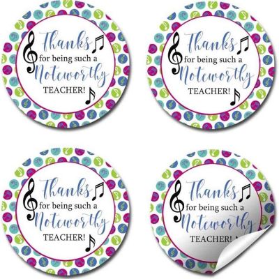 AmandaCreation Music Note Appreciation Envelope Seals 40pc. Image 3