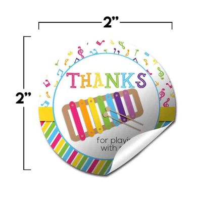 AmandaCreation Musical Xylophone Envelope Seals 40pc. Image 1