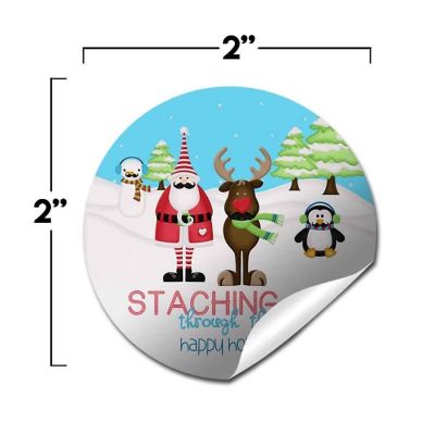 AmandaCreation Mustache Staching Envelope Seals 40pc. Image 2