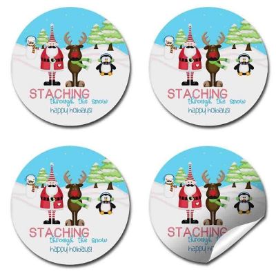 AmandaCreation Mustache Staching Envelope Seals 40pc. Image 3