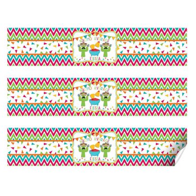 AmandaCreation Nacho Average Party Water Bottle Labels 20pc. Image 3