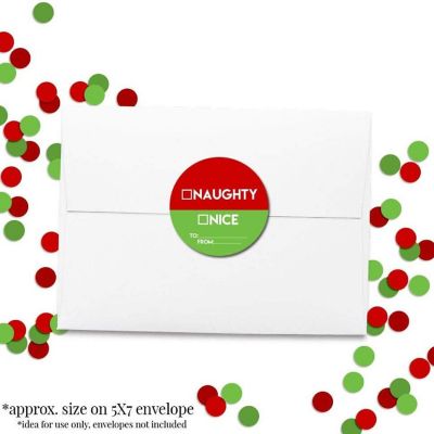 AmandaCreation Naughty Or Nice Gift Stickers 40pc. Image 2