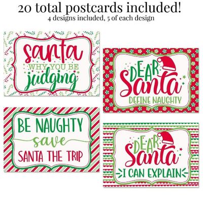 AmandaCreation Naughty Or Nice Postcards 20pc. Image 2