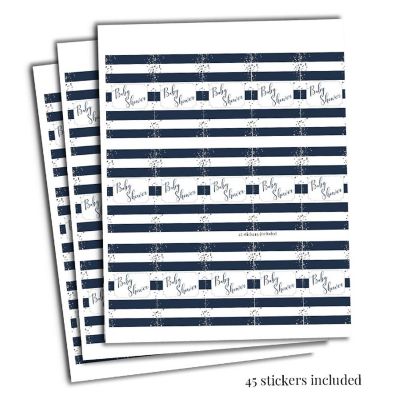AmandaCreation Navy &amp; Silver Mini Candybar Wrappers 45pcs Image 3