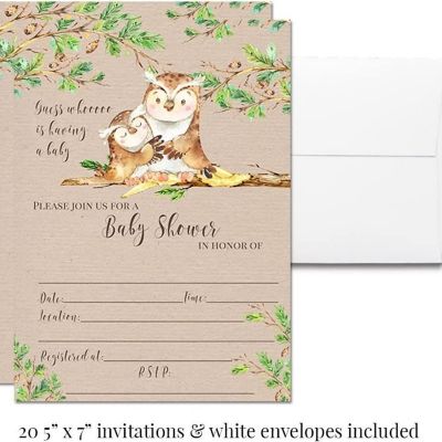 AmandaCreation Neutral Guess Whooo Owl Party Bundle 381pc. Image 2