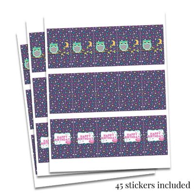 AmandaCreation Night Owl Mini Candybar Wrappers 45pcs. Image 3