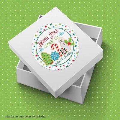 AmandaCreation North Pole Cookie Co Envelope Seals 40pc. Image 2