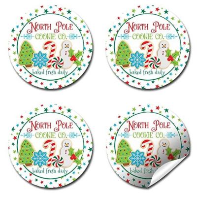 AmandaCreation North Pole Cookie Co Envelope Seals 40pc. Image 3