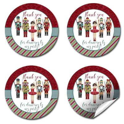 AmandaCreation Nutcracker Ballet Envelope Seals 40pc. Image 1