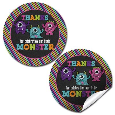 AmandaCreation Our Little Monster Envelope Seals 40pc. Image 1