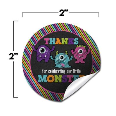 AmandaCreation Our Little Monster Envelope Seals 40pc. Image 1