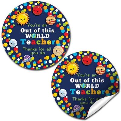 AmandaCreation Outer Space Appreciation Envelope Seals 40pc. Image 1