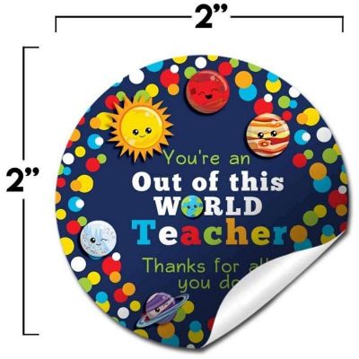 AmandaCreation Outer Space Appreciation Envelope Seals 40pc. Image 1