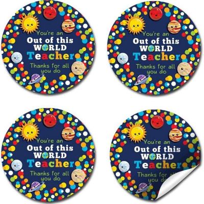 AmandaCreation Outer Space Appreciation Envelope Seals 40pc. Image 3