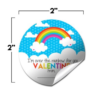 AmandaCreation Over The Rainbow Valentine Envelope Seals 40pc. Image 1