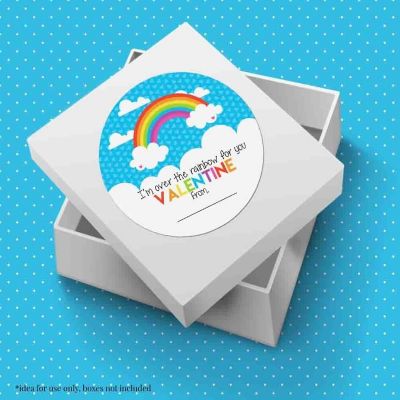AmandaCreation Over The Rainbow Valentine Envelope Seals 40pc. Image 2